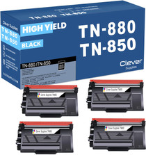 Compatible Brother TN880 Toner Cartridge Black 4 Pack