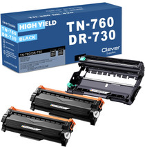 Compatible Brother DR730 Black Drum and 2 Toner Set