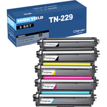 Compatible Brother TN229 (TN229BK, TN229C, TN229Y, TN229M) Toner Cartridge 5 Color Set