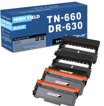 Compatible Brother TN660-DR630 Black 2 Drum and 2 Toner Set
