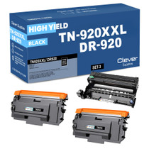 Compatible Brother TN920XXL-DR920 Black Drum and 2 Toner Set