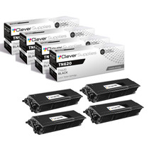 Compatible Brother TN620 (TN620) Toner Cartridge Black 4 Pack