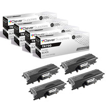 Compatible Brother TN700 (TN700) Toner Cartridge Black 4 Pack