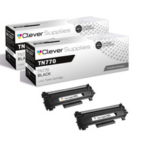 Compatible Brother TN770 (TN770) Toner Cartridge Black 2 Pack