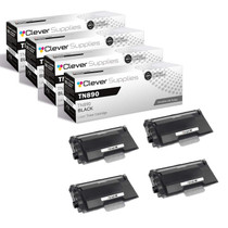 Compatible Brother TN890 (TN890) Toner Cartridge Black 4 Pack