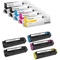 Compatible Canon 118 (2662B001AA 2661B001AA 2659B001AA 2660B001AA) Toner Cartridge 5 Color Set