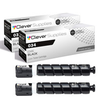Compatible Canon 034 (034K) Toner Cartridge Black 2 Pack