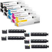 Compatible Canon 034 (034K, 034C, 034M, 034Y) Toner Cartridge 5 Color Set