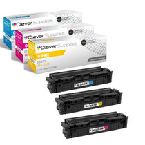 Compatible Canon 054H (054HC, 054HM, 054HY) Toner Cartridge 3 Color Set