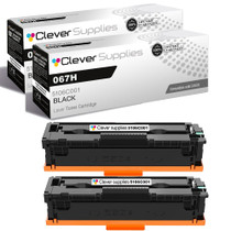 Compatible Canon 067H (5106C001) Toner Cartridge Black 2 Pack