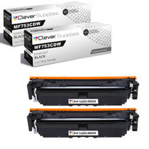 Compatible Canon MF753CDW (5098C001) Toner Cartridge Black 2 Pack