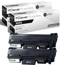 Compatible Xerox 3052 (106R02777 106R02775) Toner Cartridge Black 2 Pack