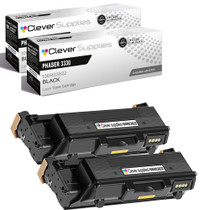 Compatible Xerox 3330 (106R03622) Toner Cartridge Black 2 Pack
