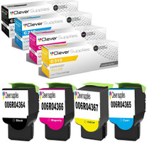 Compatible Xerox C315 (006R04364, 006R04365, 006R04366, 006R04367) Toner Cartridge 4 Color Set