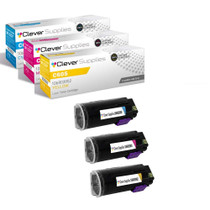 Compatible Xerox C605 (106R03900, 106R03901, 106R03902) Toner Cartridge 3 Color Set