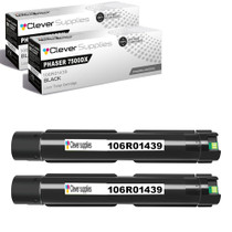 Compatible Xerox 7500DX (106R01439) Toner Cartridge Black 2 Pack