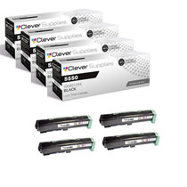 Compatible Xerox 5550 (106R01294) Toner Cartridge Black 4 Pack