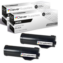 Compatible Xerox 3655 (106R02736 106R02737) Toner Cartridge Black 2 Pack