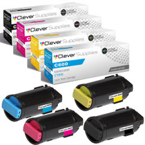 Compatible Xerox C600 (106R03899, 106R03896, 106R03897, 106R03898) Toner Cartridge 4 Color Set