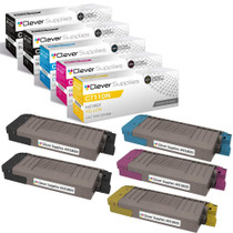 Compatible Okidata C711 (44318604 44318603 44318601 44318602) Toner Cartridge 5 Color Set