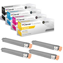 Compatible Okidata C9650 (42918984 42918983 42918981 42918982) Toner Cartridge 4 Color Set