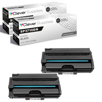 Compatible Ricoh SP3710DN (408284) Toner Cartridge Black 2 Pack