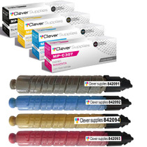 Compatible Ricoh MPC307 (842091, 842092, 842093, 842094) Toner Cartridge 4 Color Set