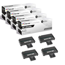Compatible Ricoh SP 201HA (407258) Toner Cartridge Black 4 Pack