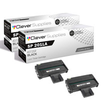 Compatible Ricoh SP 201LA (407259) Toner Cartridge Black 2 Pack