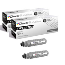 Compatible Ricoh Type 1170D (888260) Toner Cartridge Black 2 Pack