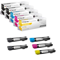 Compatible Dell 5130CDN (330-5846, 330-5850, 330-5843, 330-5852) Toner Cartridge 5 Color Set