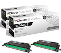 Compatible Samsung CLP-770 (CLT-K609S) Toner Cartridge Black 2 Pack