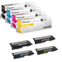 Compatible Samsung CLP-325 (CLT-K407S, CLT-C407S, CLT-M407S, CLT-Y407S) Toner Cartridge 4 Color Set