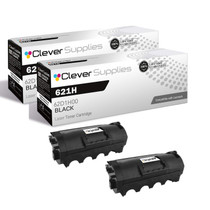 Compatible Lexmark 621H (62D1H00) Toner Cartridge Black 2 Pack