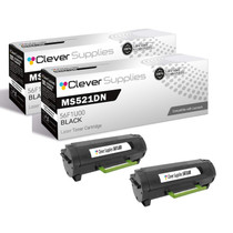 Compatible Lexmark MS521dn (56F1U00) Toner Cartridge Black 2 Pack