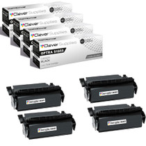 Compatible Lexmark OPTRA S1855 (1382925) Toner Cartridge Black 4 Pack