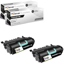 Compatible Lexmark T654dtn (T650H11A) Toner Cartridge Black 2 Pack
