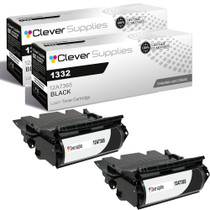 Compatible Lexmark 1332 (12A7365) Toner Cartridge Black 2 Pack