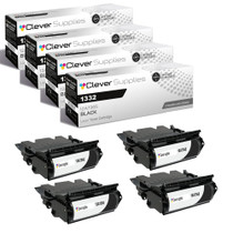 Compatible Lexmark 1332 (12A7365) Toner Cartridge Black 4 Pack