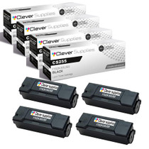 Compatible Kyocera-Mita CS255 (1T02K30US0) Toner Cartridge Black 4 Pack