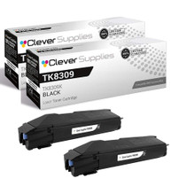 Compatible Kyocera-Mita TK8309 (TK8309K) Toner Cartridge Black 2 Pack