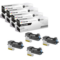 Compatible Kyocera-Mita TK-3122 (TK3122) Toner Cartridge Black 4 Pack