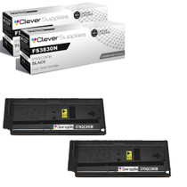 Compatible Kyocera-Mita FS3830N (370QC0KM 370QD0KM) Toner Cartridge Black 2 Pack