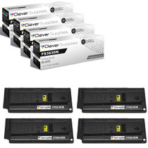 Compatible Kyocera-Mita FS3830N (370QC0KM 370QD0KM) Toner Cartridge Black 4 Pack