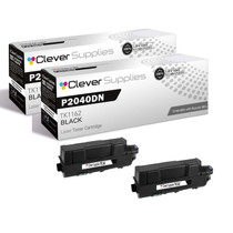 Compatible Kyocera-Mita P2040dn (TK1162) Toner Cartridge Black 2 Pack