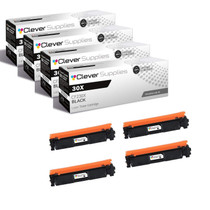 Compatible HP 30X (30X CF230X 30A CF230A) Toner Cartridge 4 Black
