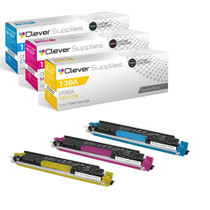 Compatible HP PRO 100 COLOR MFP M177 (CF351A CF352A CF353A) Toner Cartridge 3 Color Set