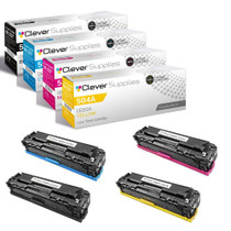 Compatible HP CP3520 (CE250A CE251A CE252A CE253A) Toner Cartridge 4 Color Set