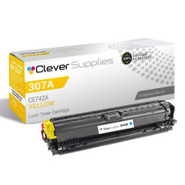 Compatible HP CP5225 (CE742A) Toner Cartridge Yellow