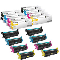 Compatible HP M570dn (CE400A CE401A CE402A CE403A) Toner Cartridge 8 Color Set